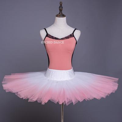 China High Quality Dresses Ballet Performance Wear Ombre Adult Girls Lace Professional Pancake Tutu for sale