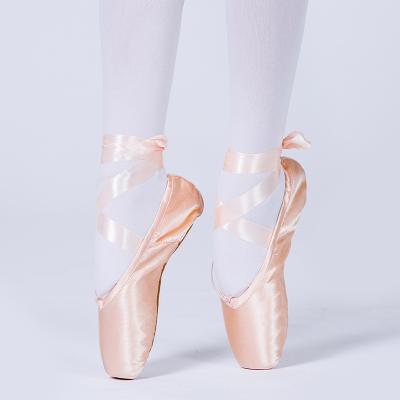 China Wholesale High Quality Professional EVA Girls Pink Satin Ballet Pointe Dance Shoes for sale