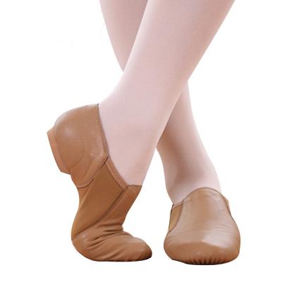 China Wholesale GENUINE LEATHER Cheap In Running Fast Delivery Sheepskin Tan Leather Jazz Shoes Men Women for sale