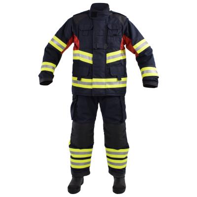 China Breathable High Quality Fire Resistant Fire Fighting Suit Reflective Workwear Clothing for sale