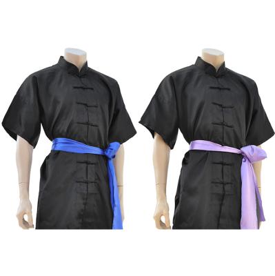 China China Supplier Short Sleeve Satin Kungfu Wushu Uniform KT-TKD-80305-1 Uniform Te koop