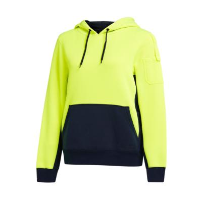 China Hi Vis Safety OEM Work Unisex Hoodies Hi Vis Fleece Hoody for sale