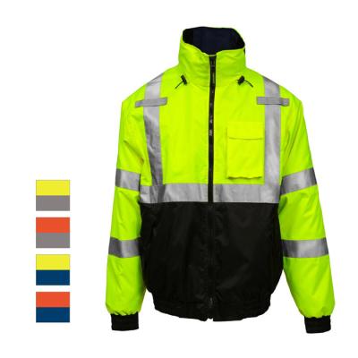 China PU Reflective Workwear Hi Vis Uniform Police Reflective Jacket for sale