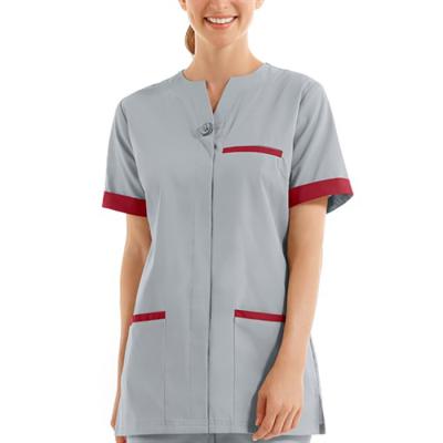 China Shirts & Housekeeping uniform staff hospital top hotel waiter doorman design hotel housekeeping uniform for sale