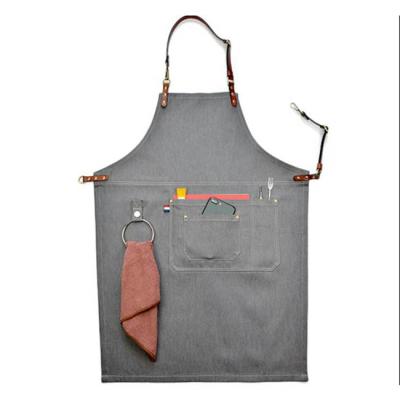 中国 2019 New Style Barber Florist Bartender Durable Chef Uniform Workwear Breathable Apron 販売のため