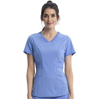 China Cherokee Medical Women's Unform Infinity Scrubs V-Neckline Set Rib-knit Stretch Neckline And Waistband Insets Spa Tunic for sale