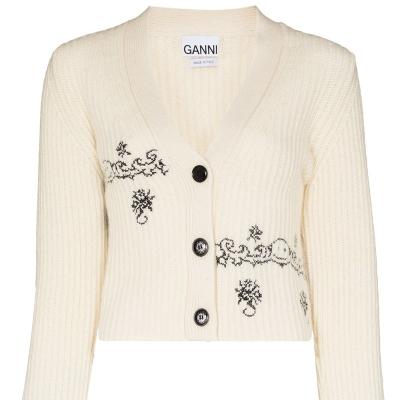 China Plus Size Latest Rib Knit Sweater Embroidered Cardigan Women Knit Sweater for sale