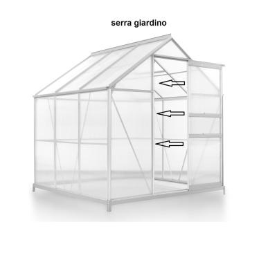 China ER-GH72 Easily Assembled Green Serra Giardino / Garden 3.8mm PC Sheet House For Home for sale