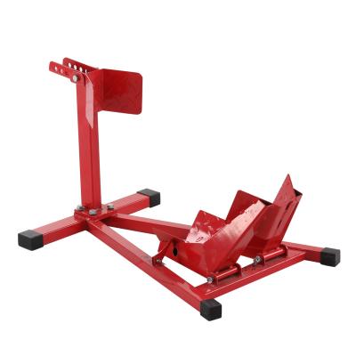 China Steel FOR EXAMPLE. - HH Cheap Motorcycle Stand For Front Wheel Pre Stand / Motorcycle Parking Rack for sale