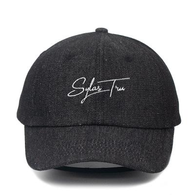 China JOINT Custom Embroidered Denim Baseball Cap for sale