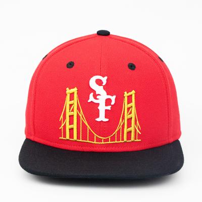 China JOINT 3d snapback custom embroidery low moq streetwear snapback hat for sale