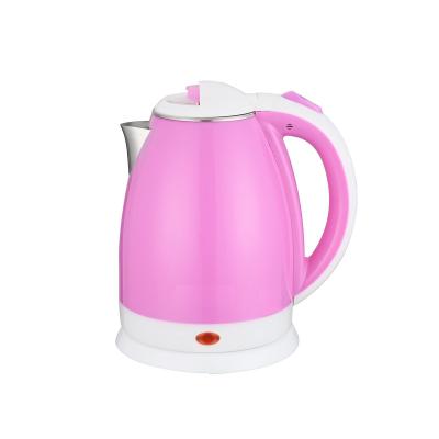 China 360 Degree Rotating Base 1.8l Stainless Steel Double Wall Plastic Kettle for sale