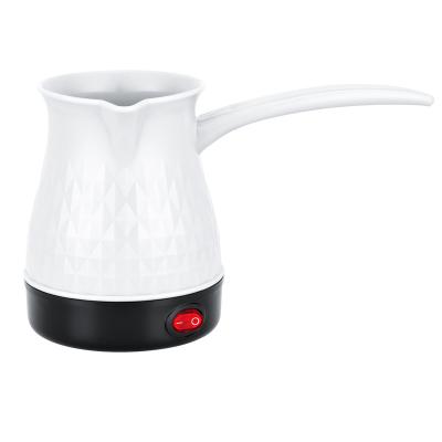 China Electric Travel Kettle Turkey Mug Coffee Maker Pot 360 Degree Base Rotating Small Plastic Body for sale