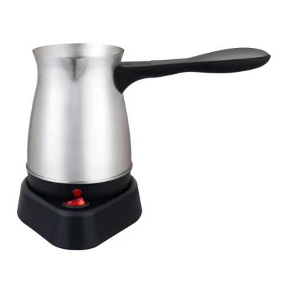 China 360 Degree Turkish Coffee Maker Electric Coffee Pot Stainless Steel Rotating Bottom Straight Body for sale