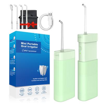 China 140ml Car Water Tank Mini Portable Detachable Type-c Refillable Oral Dental Water Flosser Palm Size Irrigator Flosser For Teeth for sale