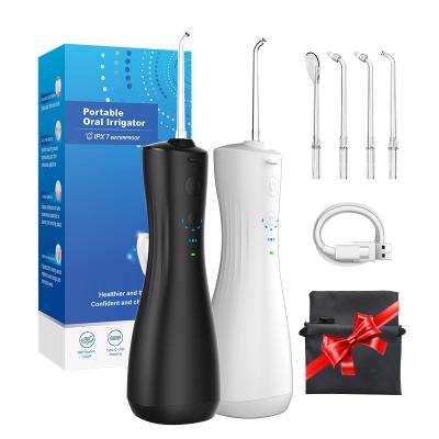 China Variable Nozzle 4 Best Improved Wireless Dental Teeth Irrigator Portable Rechargeable Water 250ml IPX7 Waterproof Irrigator 6 Modes Water Flosser for sale