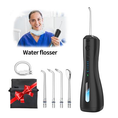 China 360 Rated Oral Water Irrigator Jet Cordless Manufacture Dental Portable Nozzle Electric Flosser Water Flosser For Business Trip,Travel Use for sale