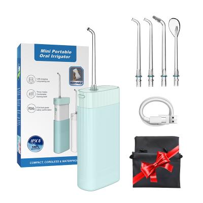 China 360 2021 Rated Professional Teeth Nozzle Wireless Rechargeable Water Dental Electric Oral Irrigator China Flosser for sale