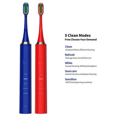 China Customized Intelligent Automatic Whitening Rechargeable Electric Toothbrush 800 mAh Start Oral Hygiene for sale