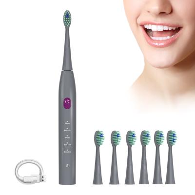 China Teeth Cleaning Start Oral Hygiene Intelligent Automatic Whitening Rechargeable Electric Toothbrush Customized for sale