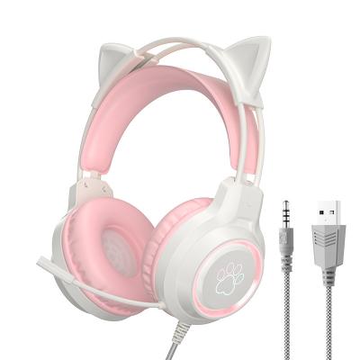 China SY-G35Professional esports gaming casual headphones strain cool music headphones cable noise reduction microphone illusion lighting for sale