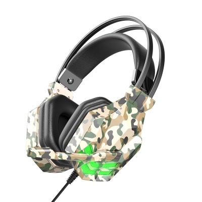 China SY-850MVCamo Earphone Head Worn Esports Game Wired Headphones for Noise Reduction, High Definition Smart Remote Microphone for sale