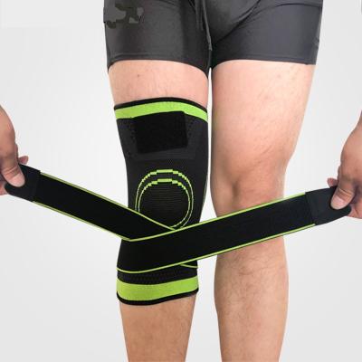 China Outdoor Sports Customized Breathable Elastic Nylon Knee Support Brace Protector Sports Knee Sleeve Support Knee Pads Guard for sale