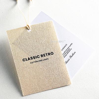 China Disposable Cloth Recycled Garment Accessories String Seal Plastic Hang Tag Clothing Tag Swing Bags Shoes Custom Cotton Customized PVC Hemp for sale