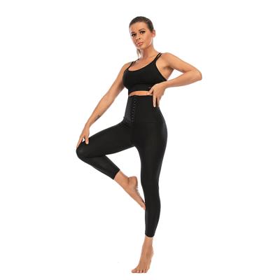 China Quick-drying black body fitness sweat suit slim high waist and buttocks pants body shape for women for sale