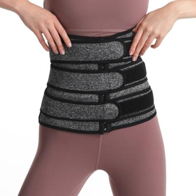 China Slimming Double Waist Trainer 2021 New Arrivals Adjustable Compression Women For Ladies Sport TIA Customized Belt Picture Logo Ws3068 for sale