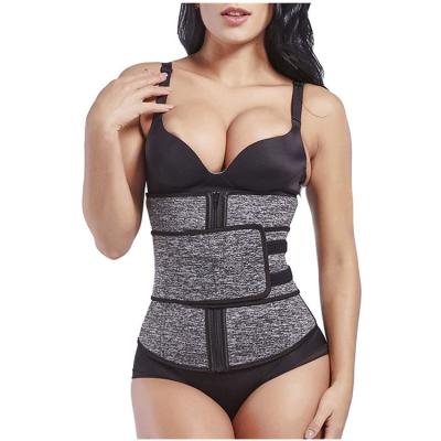 China Gray Trainer Breathable Neoprene Waist Back Support Lady Trimmer Belt for sale