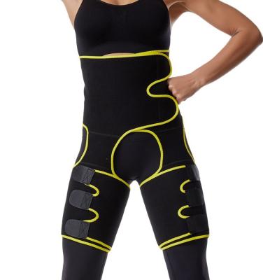 China Candy Yellow QUICK DRY Neoprene RH2105 Black Red 3 in 1 Waist Tummy Thigh Trainer For Lady for sale