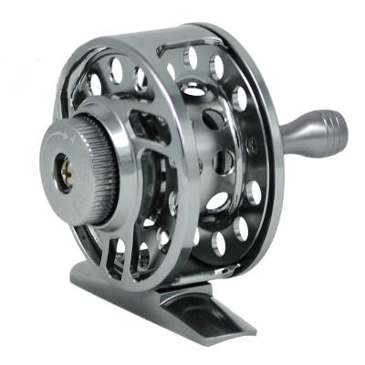 China New Style Straight 55mm 60mm Left Straight Full Metal CNC Aluminum Alloy Strong Raft Mini Fly Fishing Reel for sale