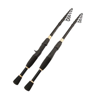 China Carbon Fiber Casting Spinning Rod Carbon Fiber 1.6m 1.8m 2.1m 2.4m Hard Durable Bass Pike Fishing Telescopic Lure for sale