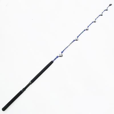 China Factory Quality 1.68m 1.8m Carbon 1 Section EVA Handle Fiber Glass Heavy Trolling Spin Fishing Rod Casting for sale