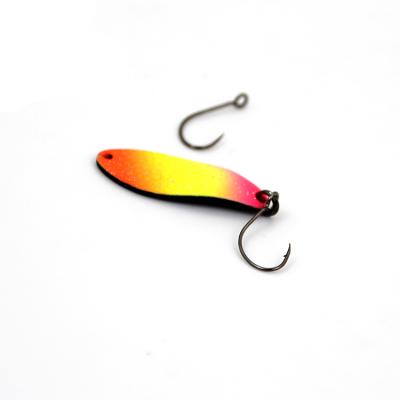 China 2g Artificial Colorful Freshwater Trout Metal Fishing Casting Hard Other Spoon for sale