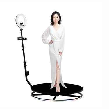 China Manual party selfie spinning digital 360 photo booth accessories video booth 360 ipad photobooth 80cm 100cm 110cm for sale