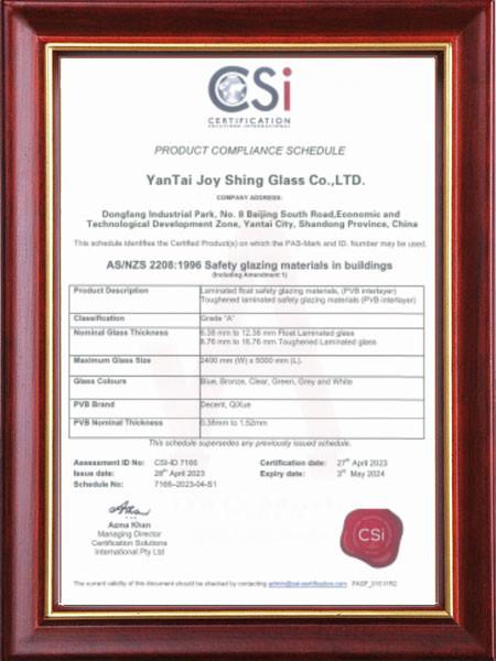 CSi - Joy Shing Glass Co., Ltd.