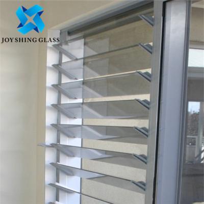 China Custom Louver Glass Blade 5mm 6mm Glass Shutter 10 Years Warranty for sale