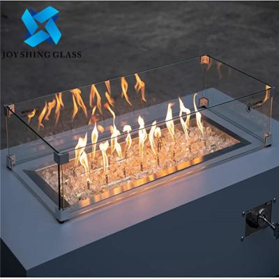 China 20mm Fireproof Tempered Glass Heat Resistance Toughened Fire Rated Glass for sale