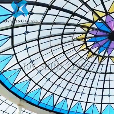 中国 Curved Church Stained Glass, Church Glass Roof Customization 販売のため