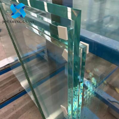 China 12mm Ultra Clear Frameless Tempered Glass Railing For Stairs for sale