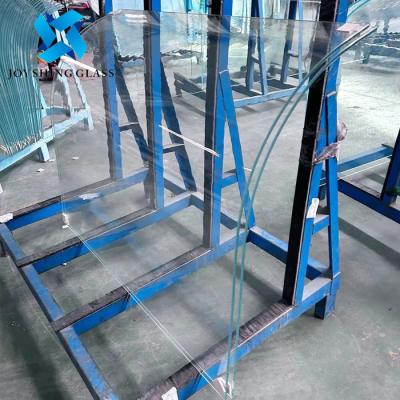 China 12 mm ultra helder gebogen gehard glas voor gebogen glasbeveiliging Te koop