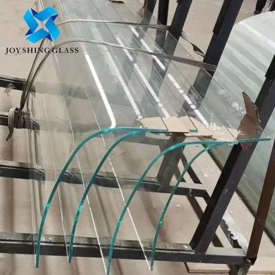 China 8mm Ultra Clear Bent Toughened Glass For Curved Staircase Glass for sale