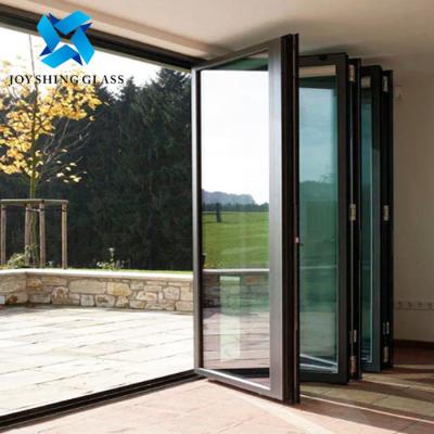 Κίνα Aluminum Double Glazed Folding Door Balcony Aluminum Glass Doors προς πώληση