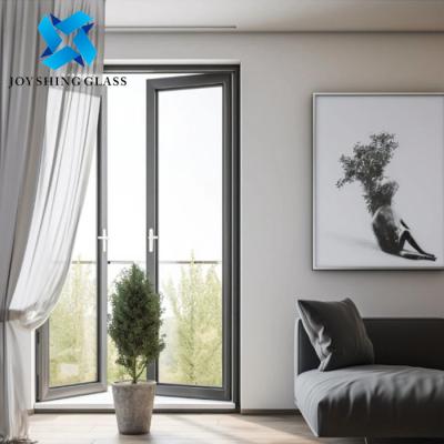 China Single Glazing Aluminum Swing Doors With Stainless Steel Mesh Aluminum Glass Doors for sale