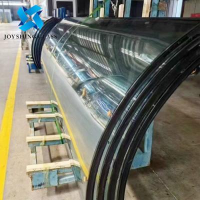 China Customized Curved Low E Insulated Glass For Building Curtain Walls for sale