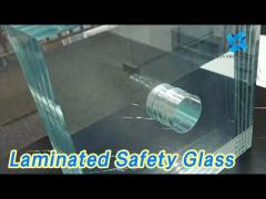 Flat / Curved Laminated Safety Glass Sheets Double Glazing Toughened