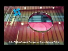 Curved Tempered Glass Processing 10mm Thick Curved Glass