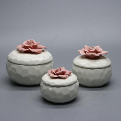 China As Picture Crafts Ceramic Jewelry Box Decorations Chose High Quality Ceramic Rose Box Decorations for sale